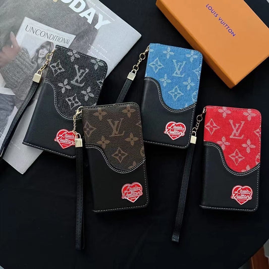 Tunde Store Leather Louis Vuitton Folio iPhone Cases