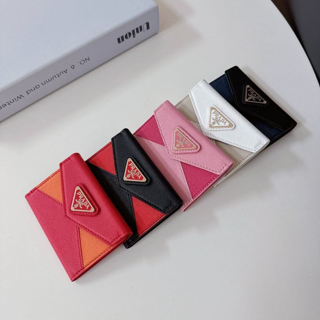 Tunde Store Leather Prada Card Holder Wallet