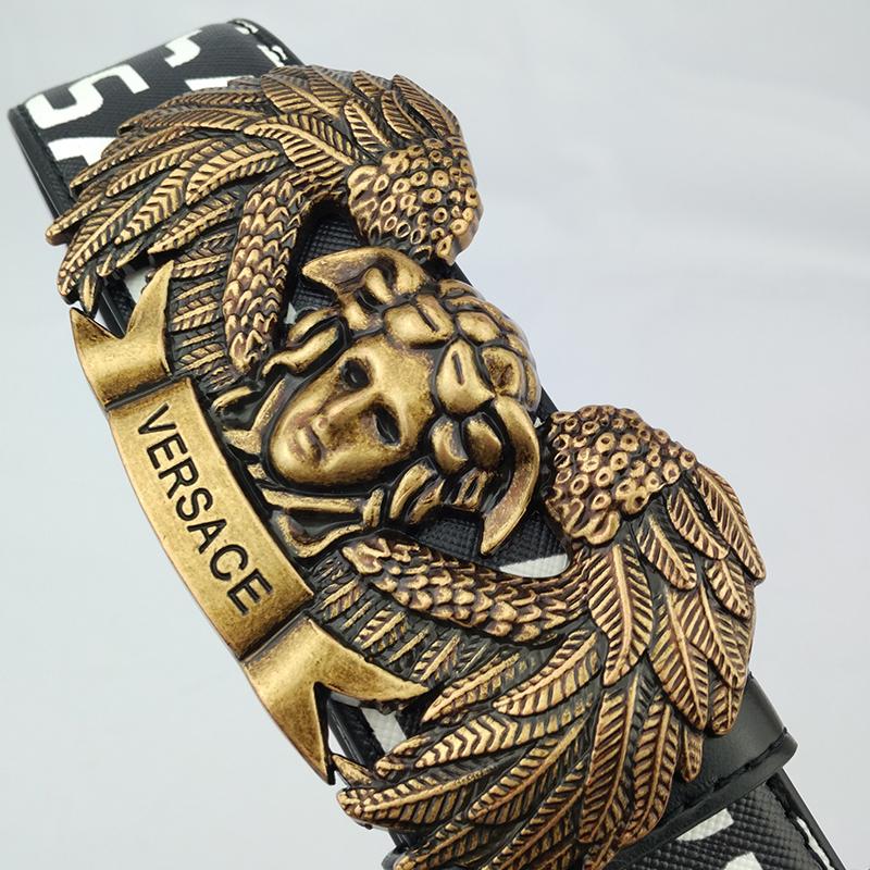 Tunde Store Leather Versace Belt For Men Available in Black and Red