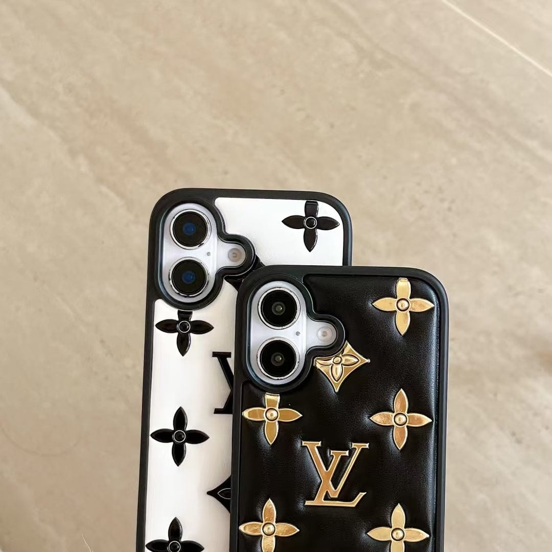 Tunde Store Louis Vuitton 3D Quilted Monogram Leather iPhone Case
