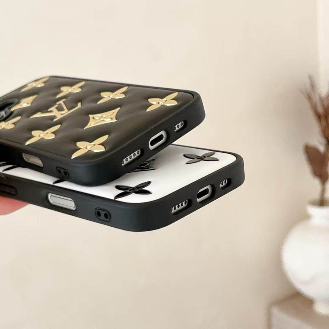 Tunde Store Louis Vuitton 3D Quilted Monogram Leather iPhone Case