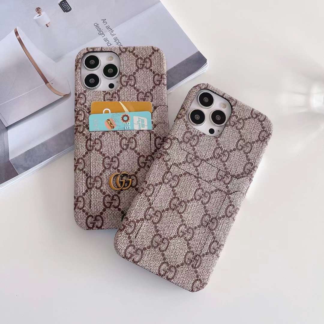 Tunde Store Louis Vuitton And Gucci Double Card Holder iPhone Case