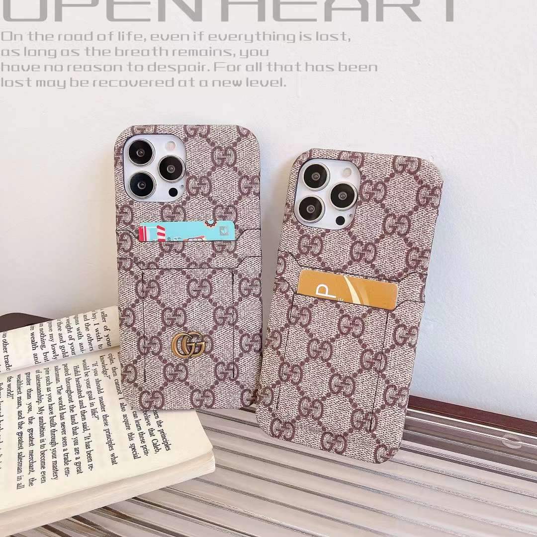 Tunde Store Louis Vuitton And Gucci Double Card Holder iPhone Case