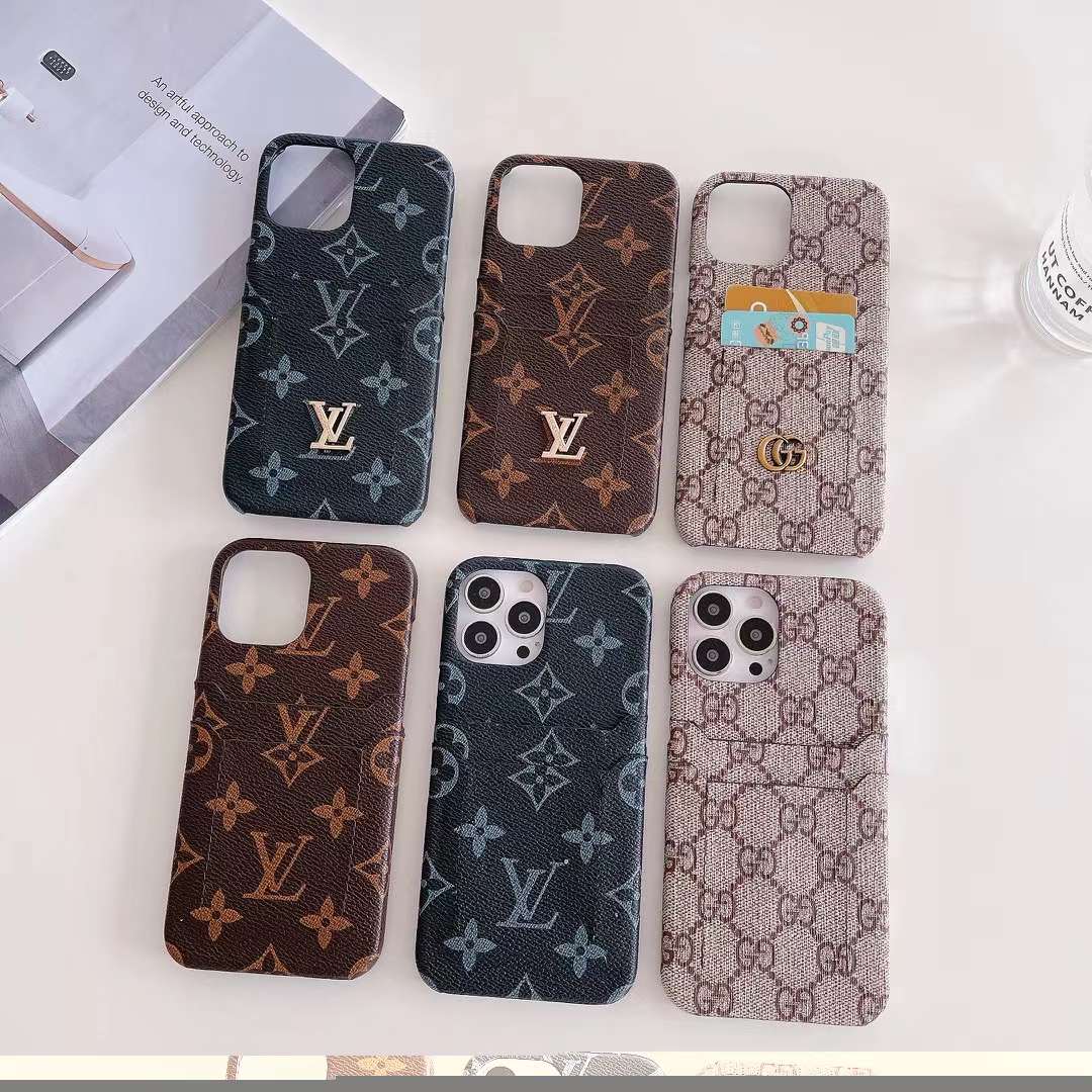 Tunde Store Louis Vuitton And Gucci Double Card Holder iPhone Case