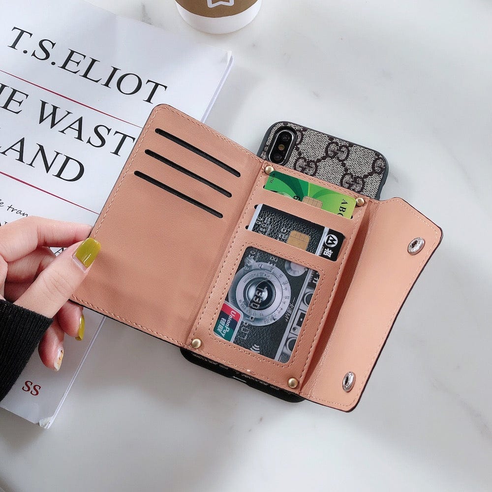 Tunde Store Louis Vuitton and Gucci iPhone Cases with Integrated Wallet