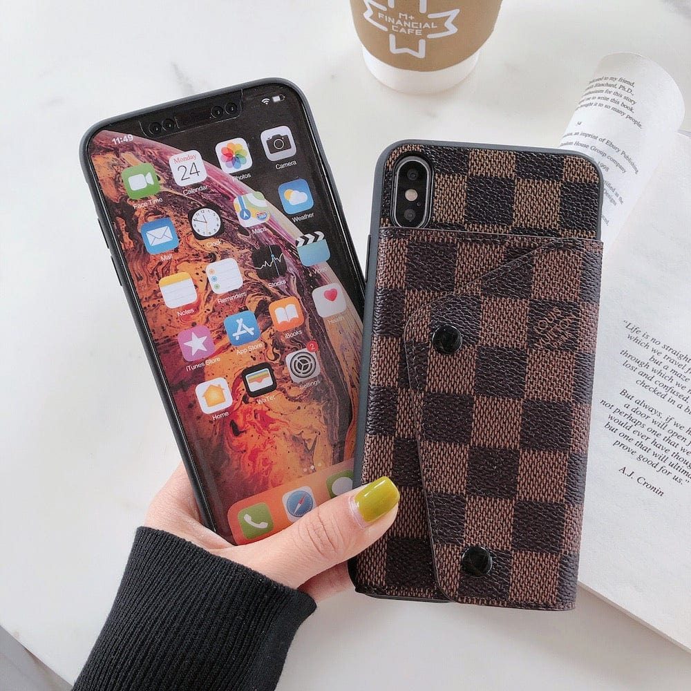 Tunde Store Louis Vuitton and Gucci iPhone Cases with Integrated Wallet