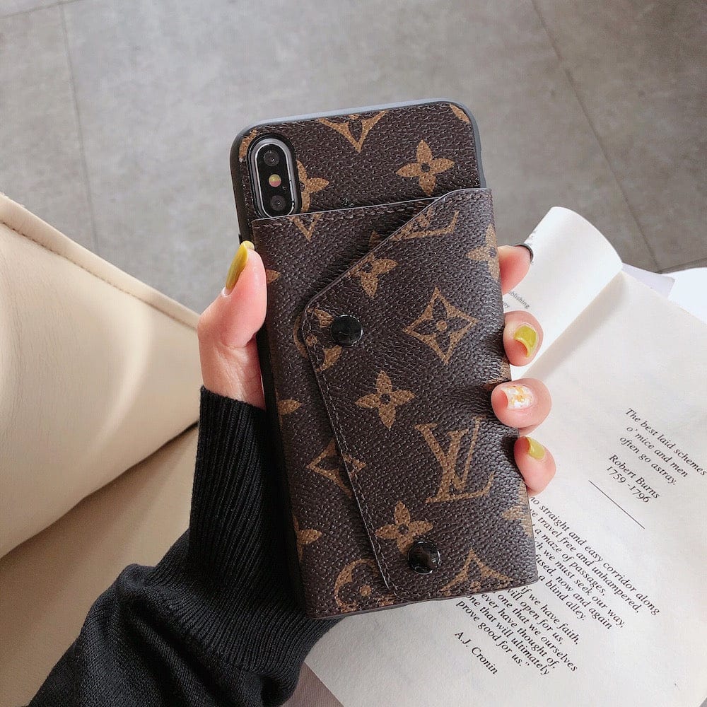 Tunde Store Louis Vuitton and Gucci iPhone Cases with Integrated Wallet