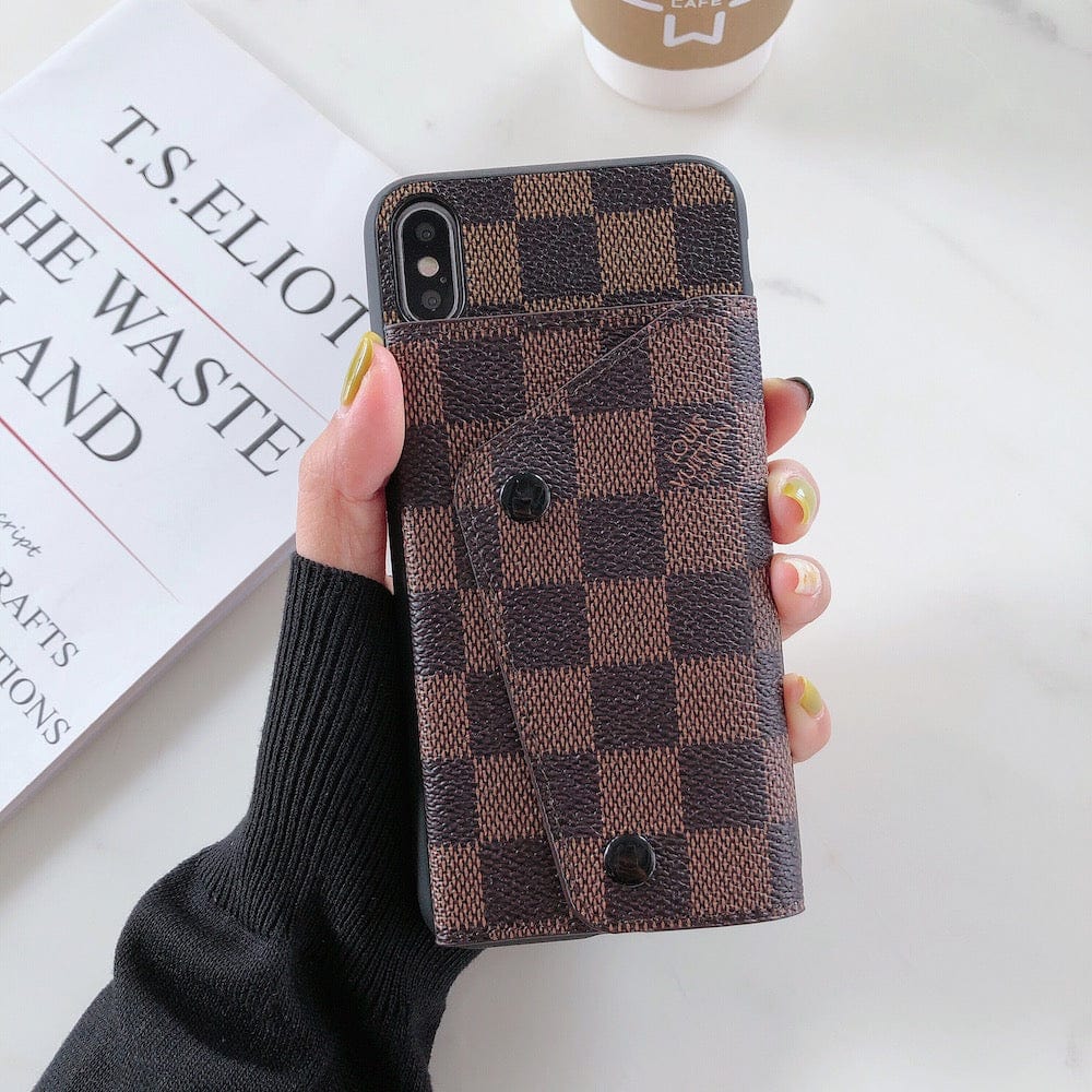 Tunde Store Louis Vuitton and Gucci iPhone Cases with Integrated Wallet