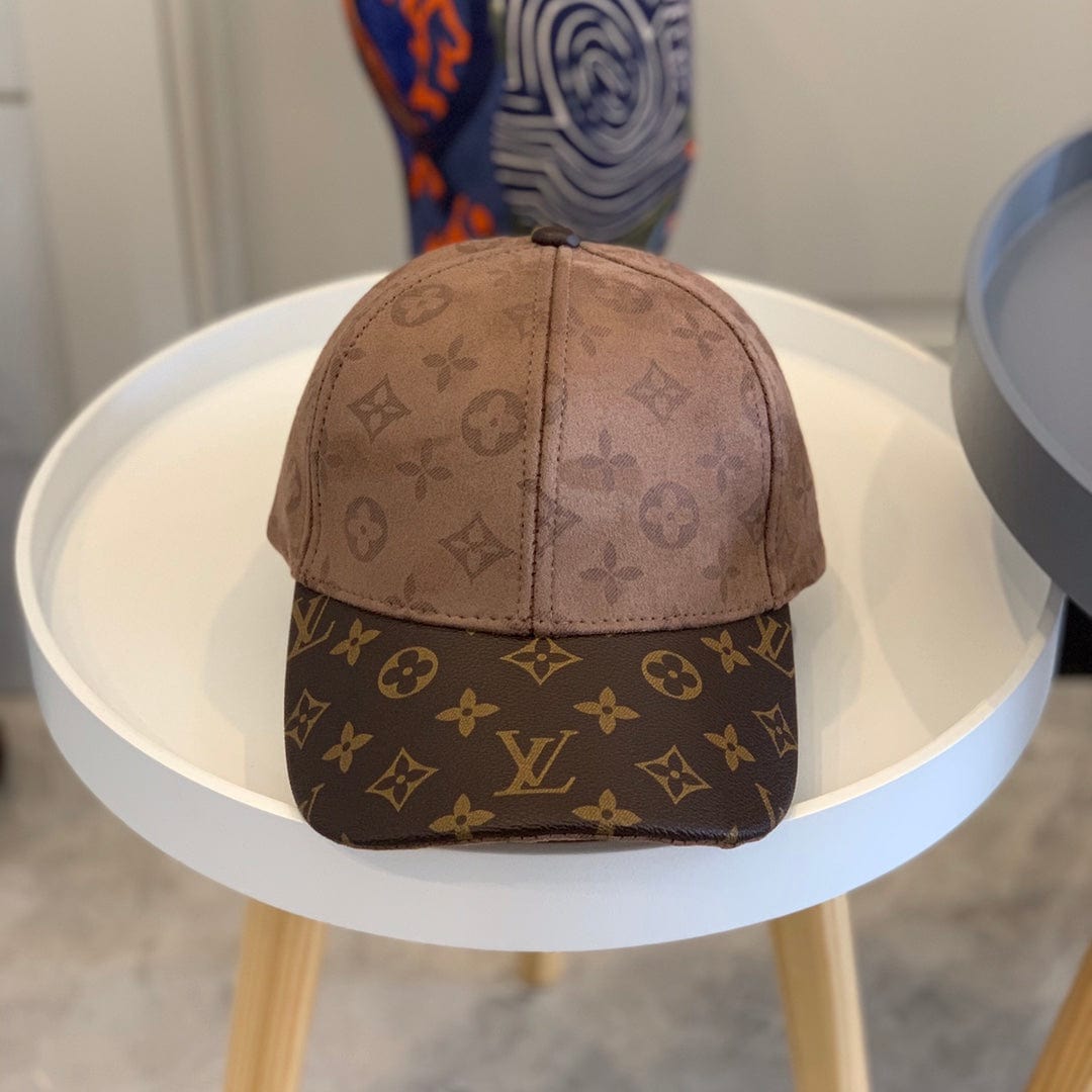 Tunde Store Louis Vuitton Black Monogram Canvas Cap with Brown Monogram Visor