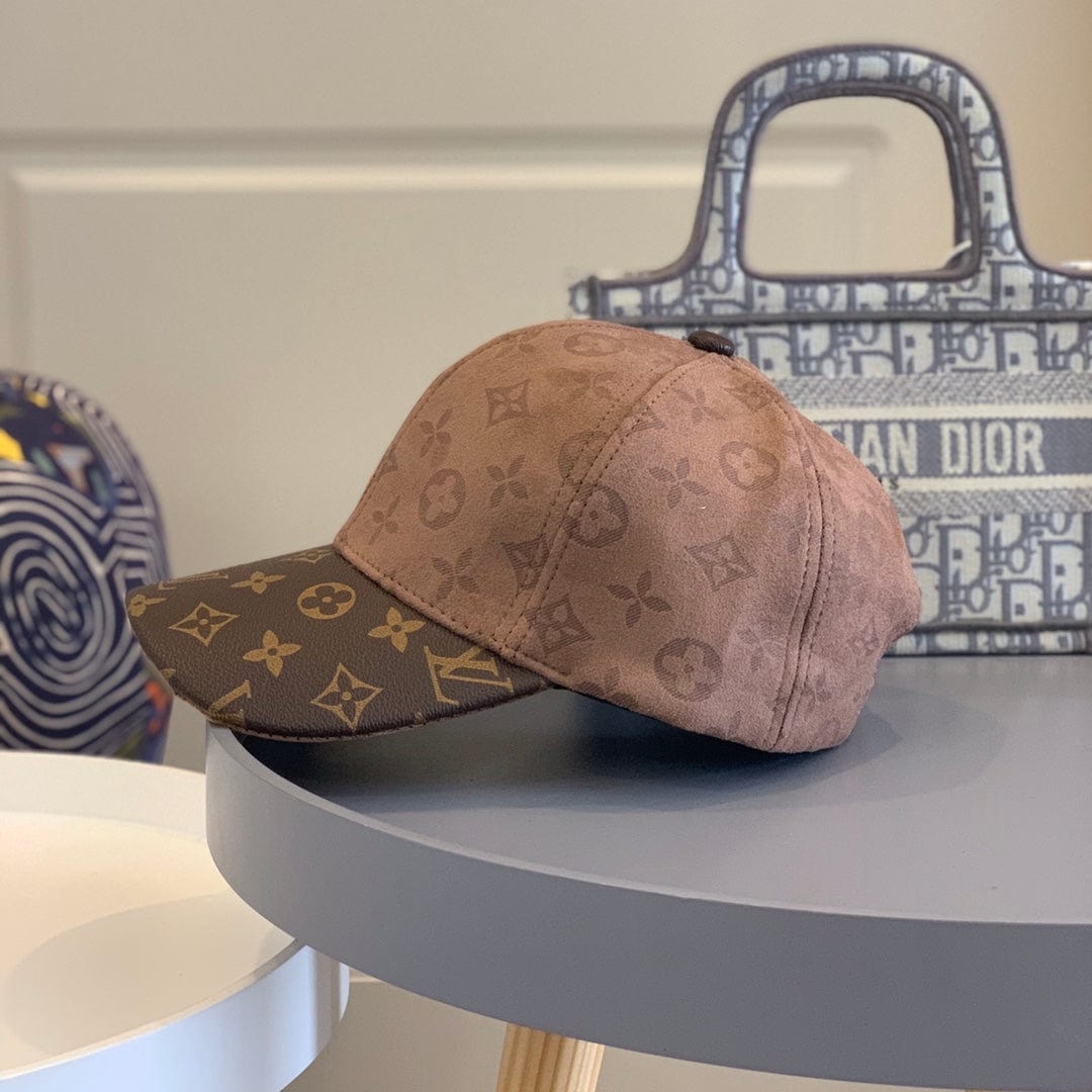 Tunde Store Louis Vuitton Black Monogram Canvas Cap with Brown Monogram Visor