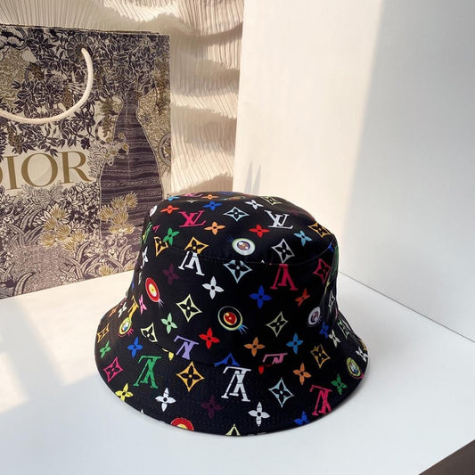 Tunde Store Louis Vuitton Black Rainbow Bucket Hat