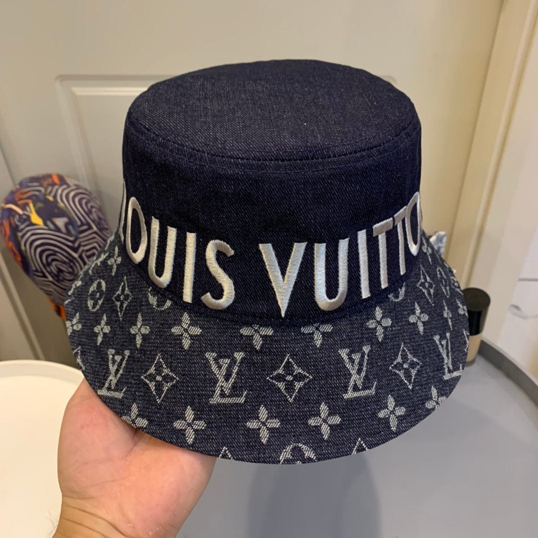 Tunde Store Louis Vuitton Bold Monogram Navy Bucket Hat