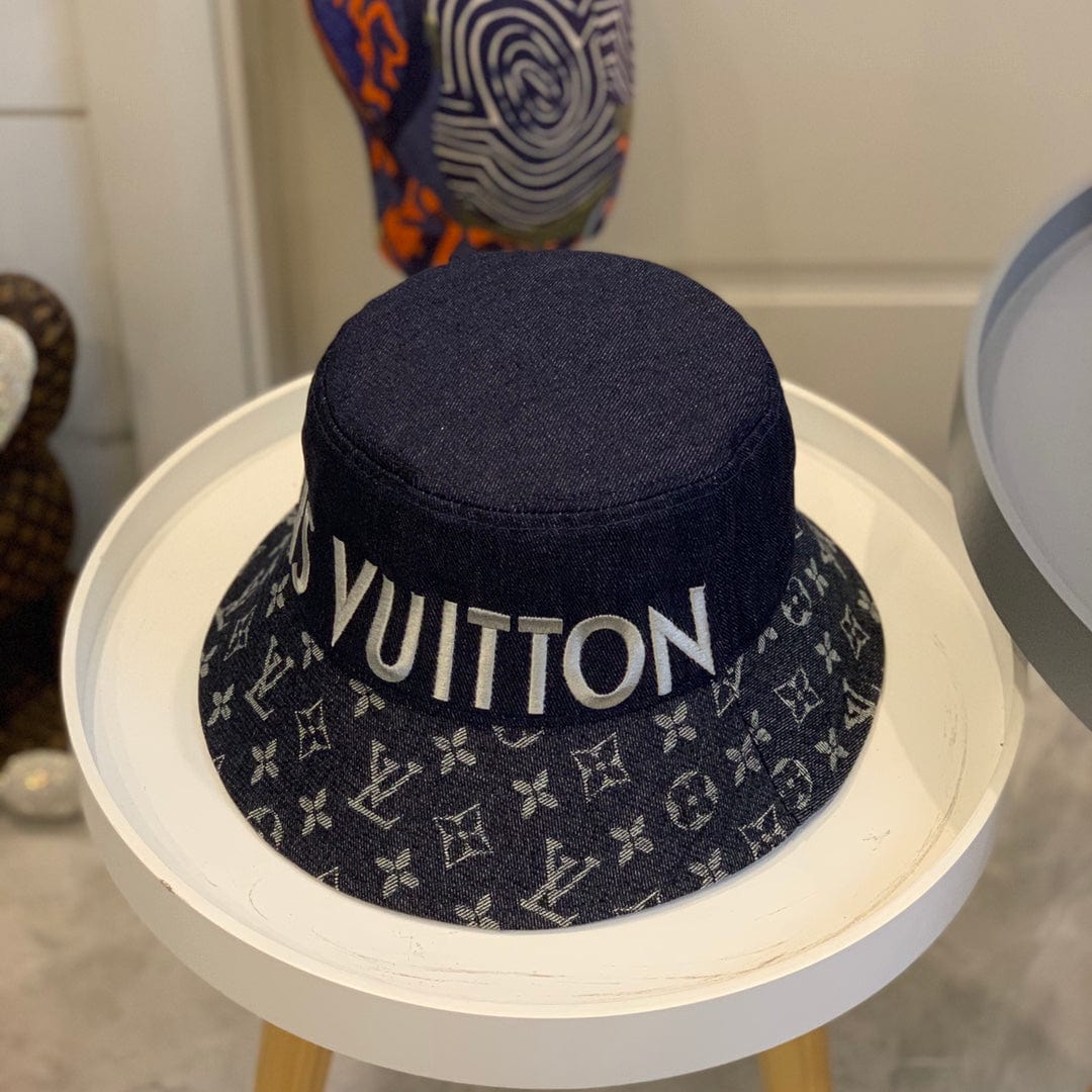 Tunde Store Louis Vuitton Bold Monogram Navy Bucket Hat