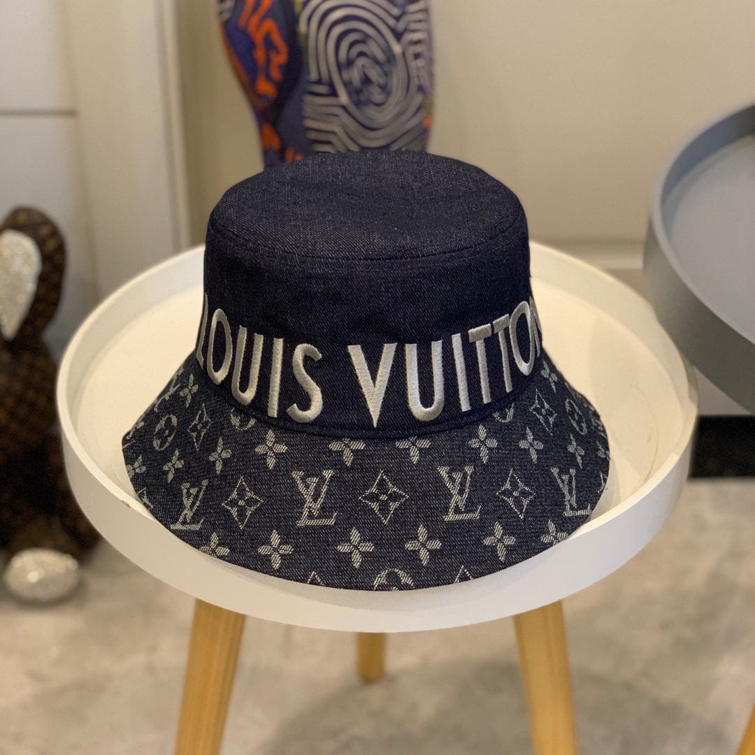 Tunde Store Louis Vuitton Bold Monogram Navy Bucket Hat