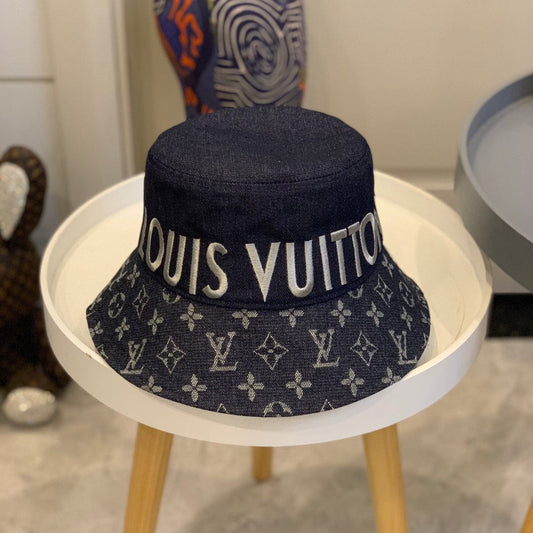 Tunde Store Louis Vuitton Bold Monogram Navy Bucket Hat