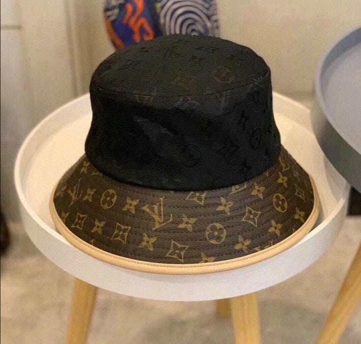 Tunde Store Louis Vuitton Brown Monogram Bucket Hat - Black & Brown