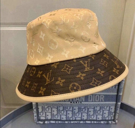 Tunde Store Louis Vuitton Brown Monogram Bucket Hat - Black & Brown