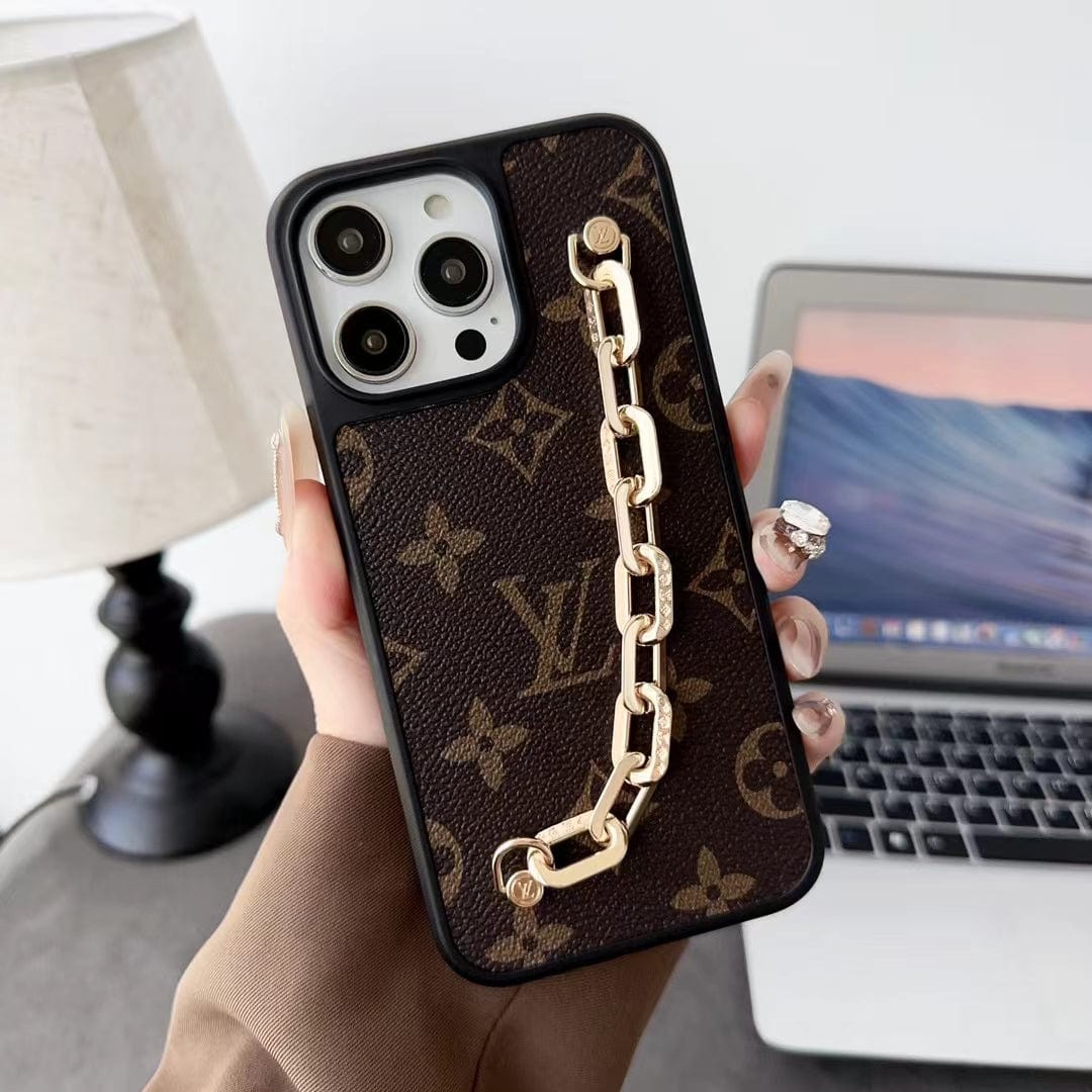 Tunde Store Louis Vuitton Chain-Accent Designer iPhone Cases