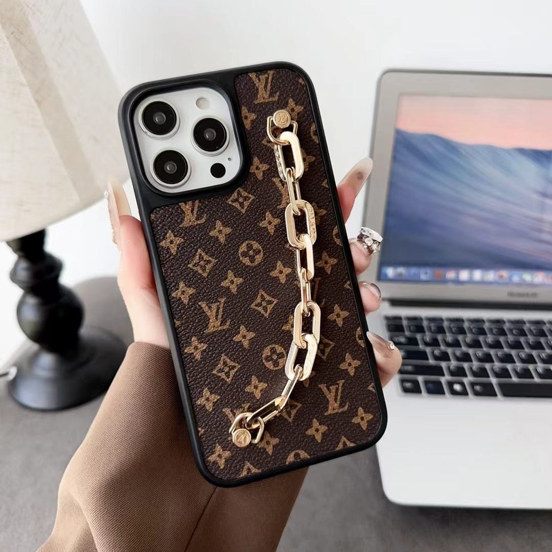 Tunde Store Louis Vuitton Chain-Accent Designer iPhone Cases