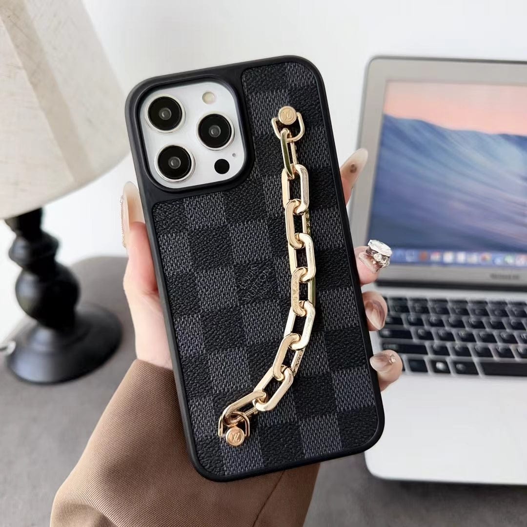 Tunde Store Louis Vuitton Chain-Accent Designer iPhone Cases