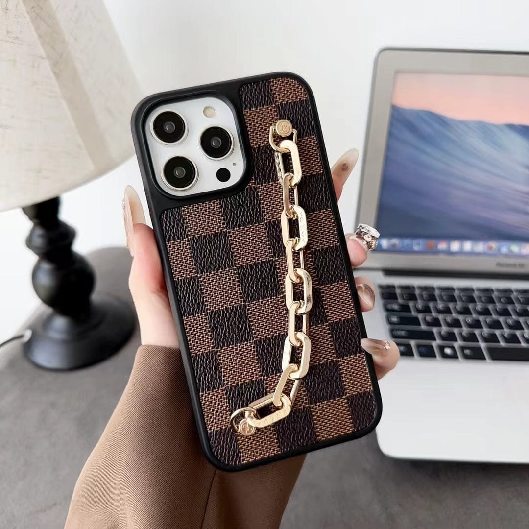 Tunde Store Louis Vuitton Chain-Accent Designer iPhone Cases