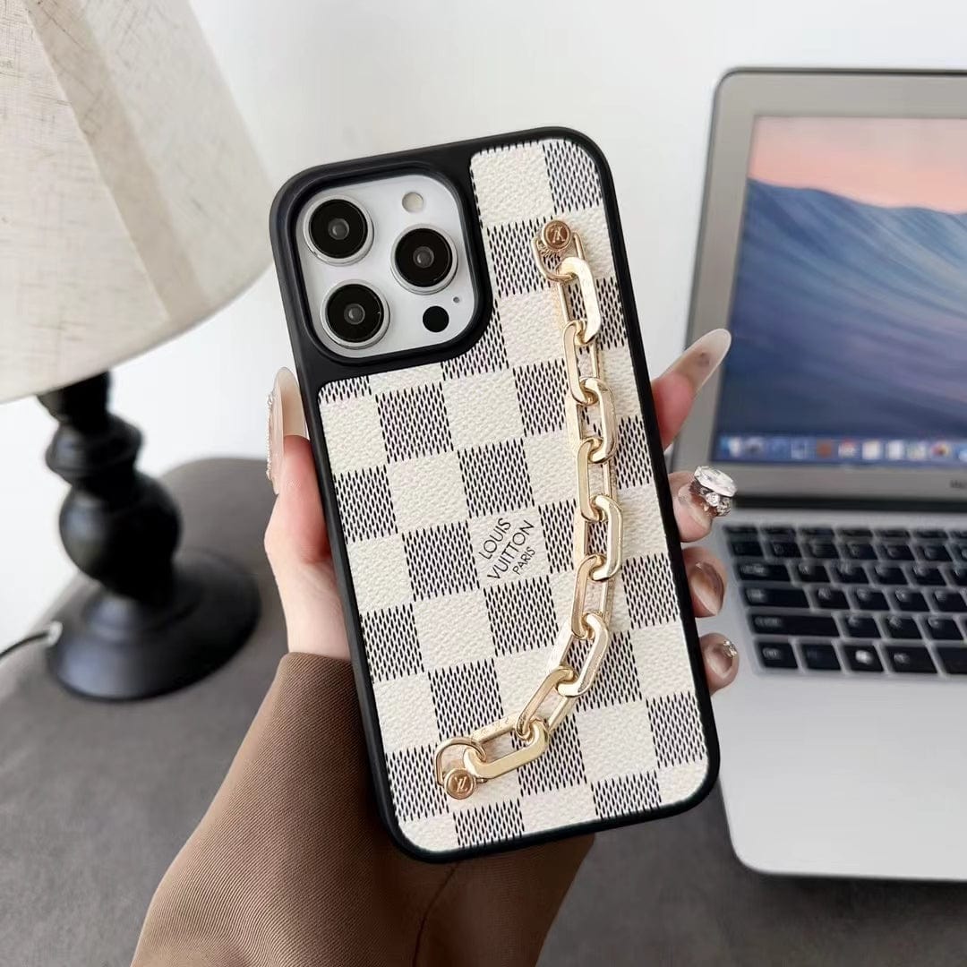 Tunde Store Louis Vuitton Chain-Accent Designer iPhone Cases