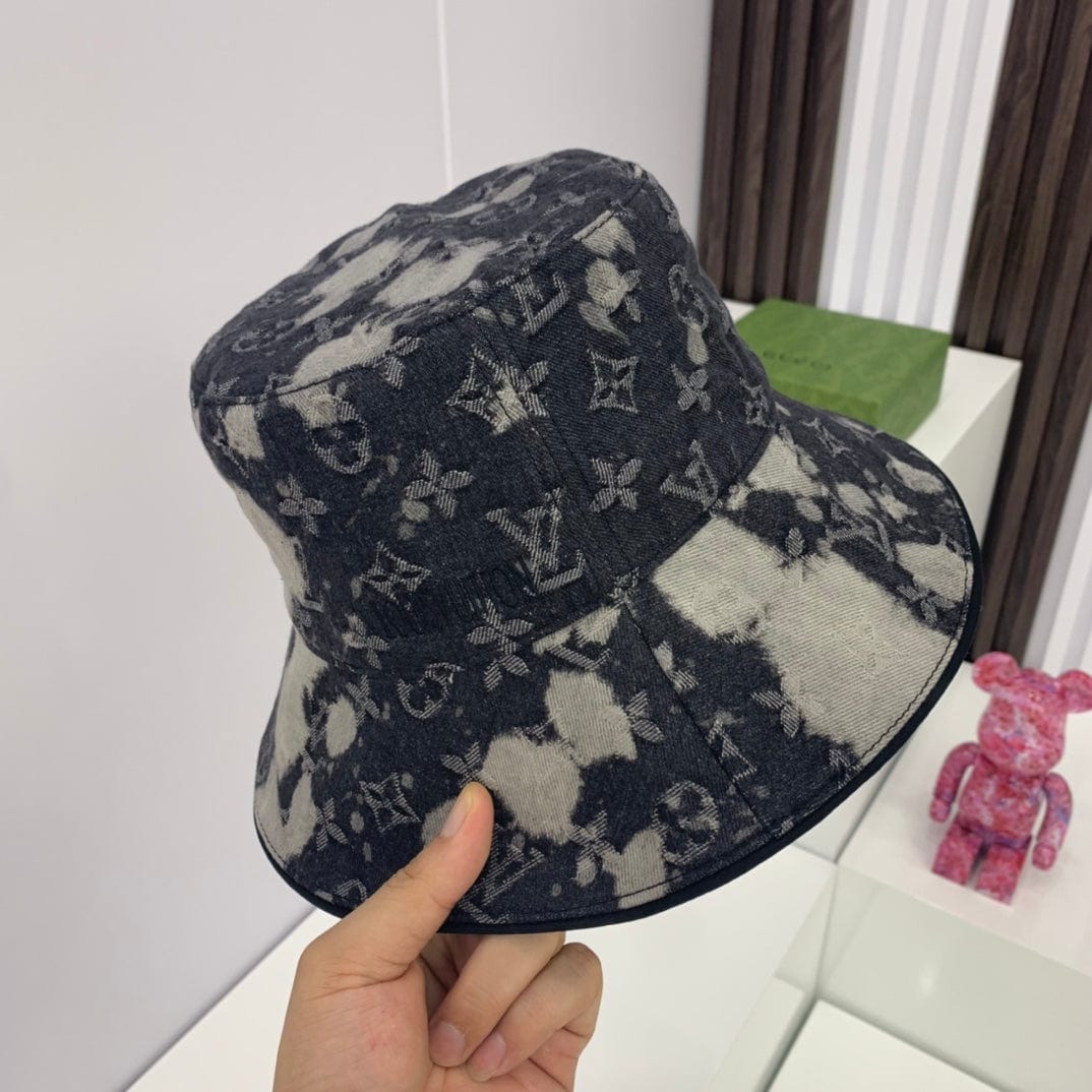 Tunde Store Louis Vuitton Charcoal Monogram Denim Bucket Hat