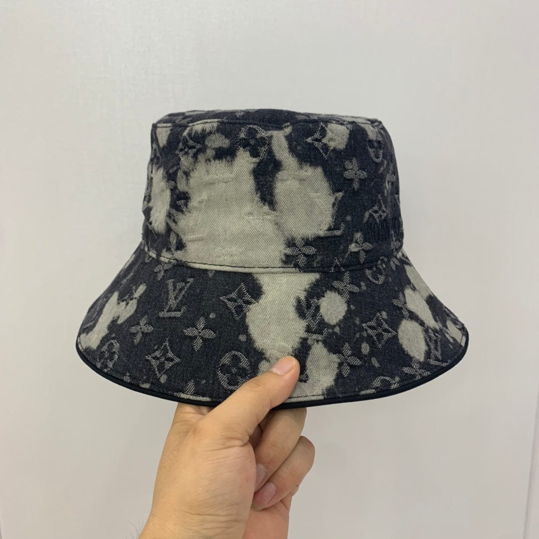 Tunde Store Louis Vuitton Charcoal Monogram Denim Bucket Hat