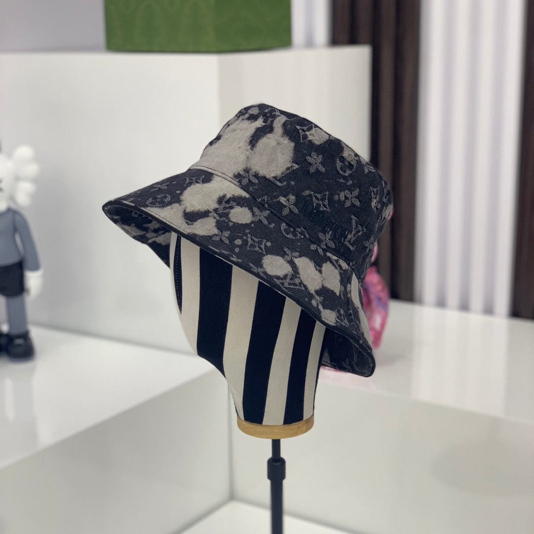 Tunde Store Louis Vuitton Charcoal Monogram Denim Bucket Hat