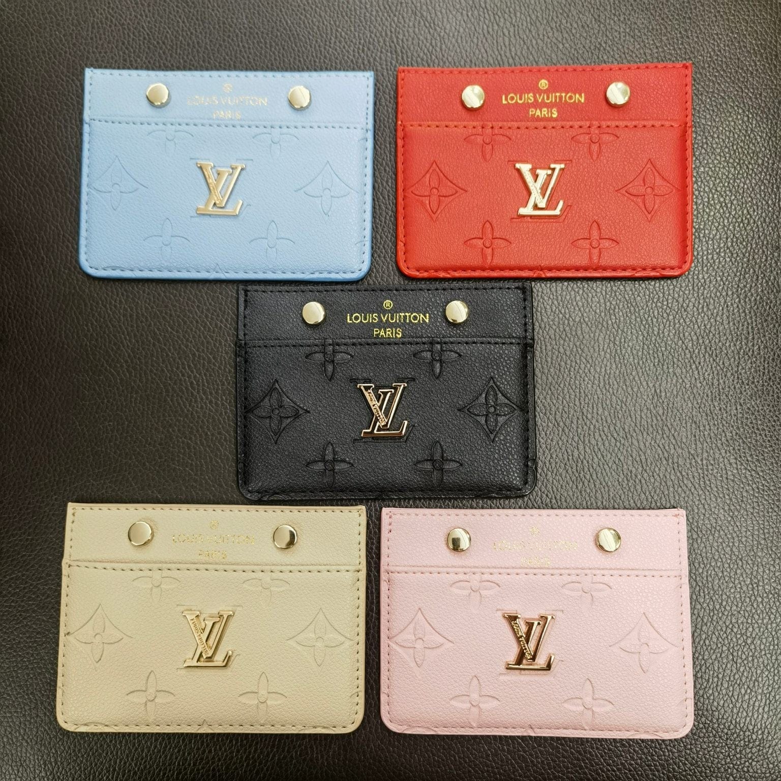 Tunde Store Louis Vuitton Colorful Leather Card Holder Wallet
