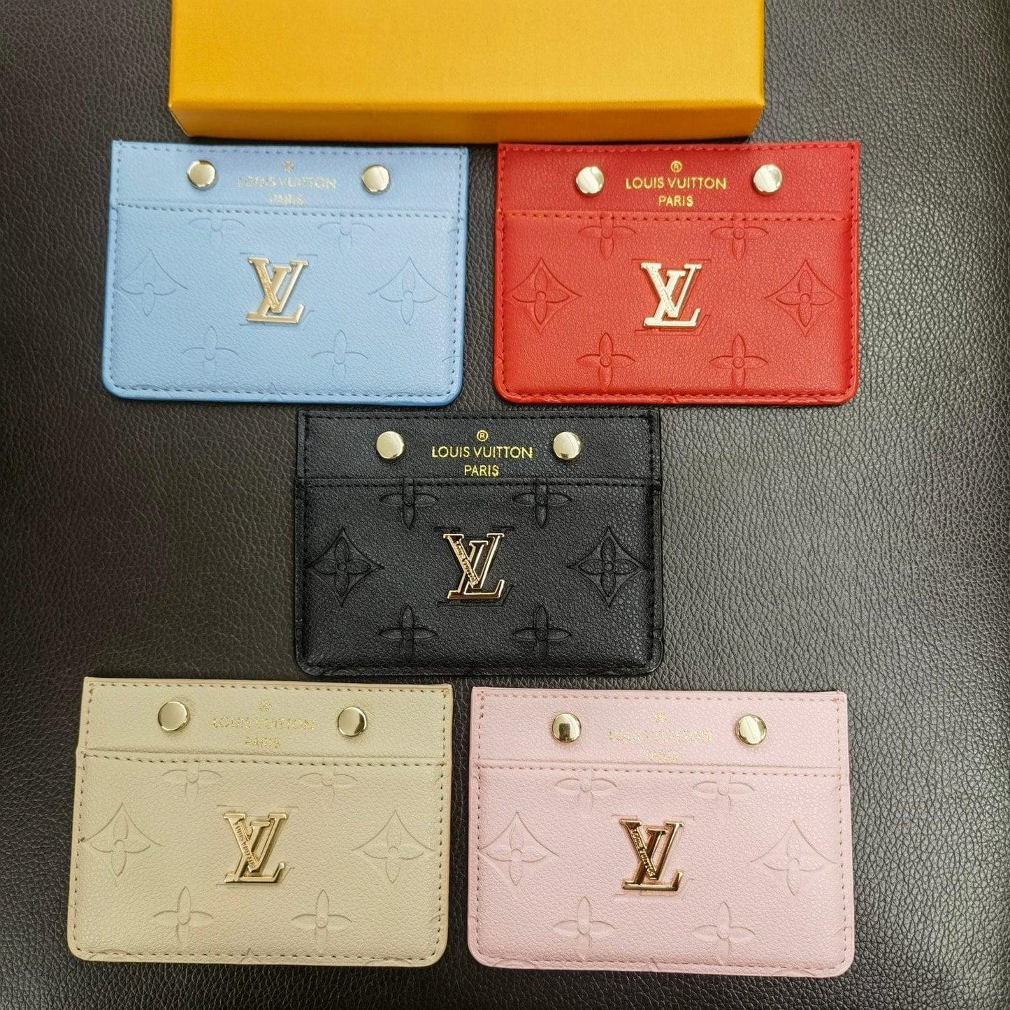 Tunde Store Louis Vuitton Colorful Leather Card Holder Wallet