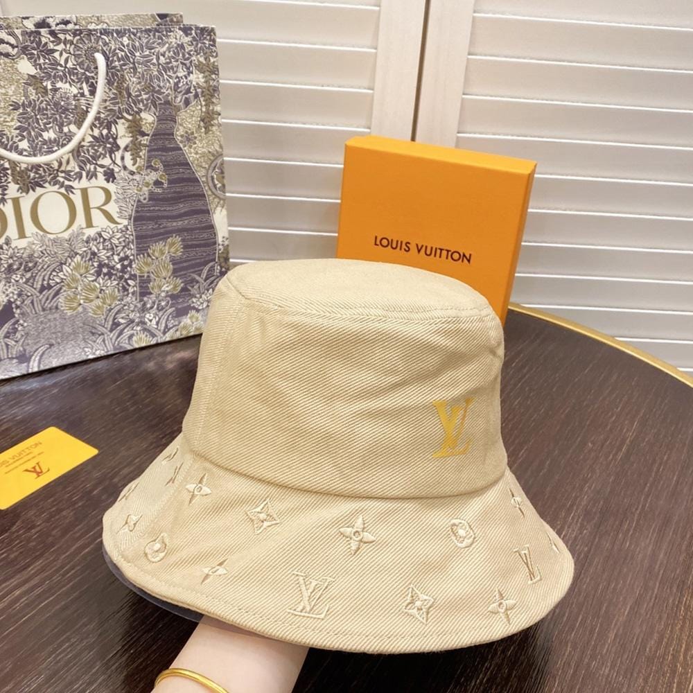 Tunde Store Louis Vuitton Cream Bucket Hat for Women | Women Bucket Hat