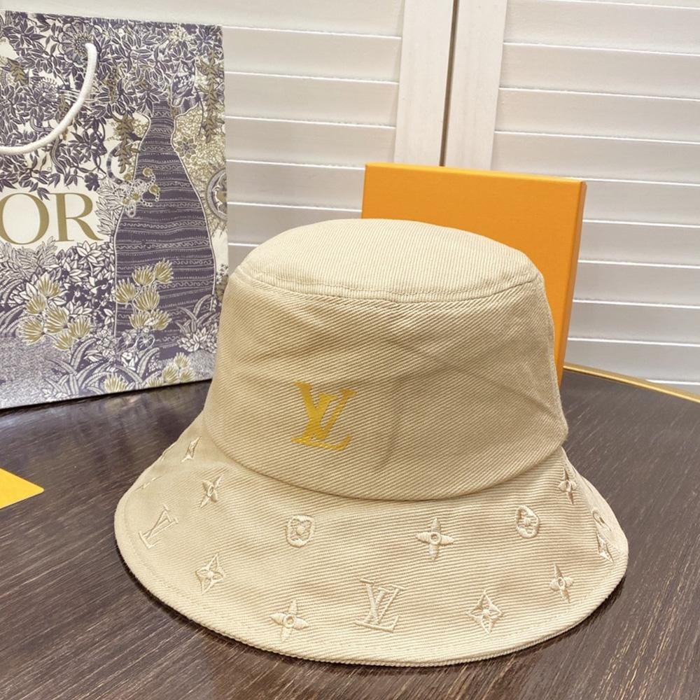 Tunde Store Louis Vuitton Cream Bucket Hat for Women | Women Bucket Hat