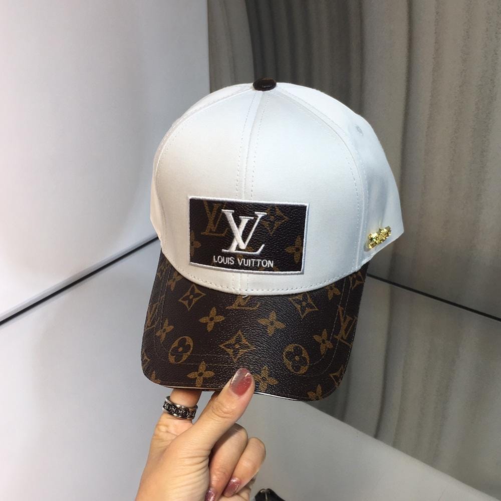 Tunde Store Louis Vuitton Elegant White & Brown Cap for Men | Men Cap's