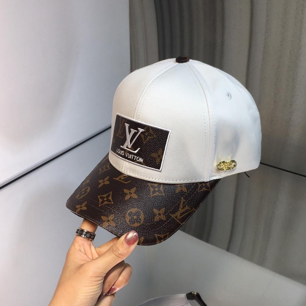 Tunde Store Louis Vuitton Elegant White & Brown Cap for Men | Men Cap's