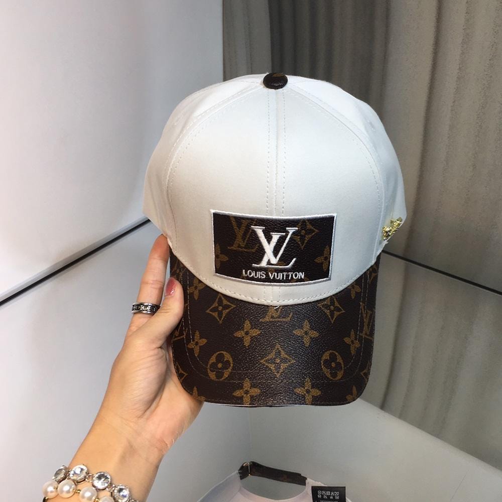 Tunde Store Louis Vuitton Elegant White & Brown Cap for Men | Men Cap's