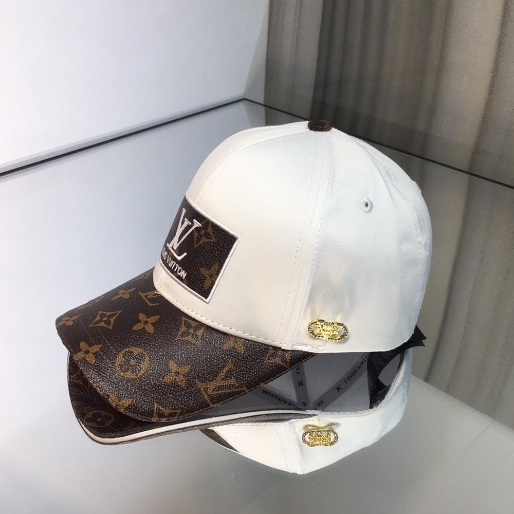 Tunde Store Louis Vuitton Elegant White & Brown Cap for Men | Men Cap's
