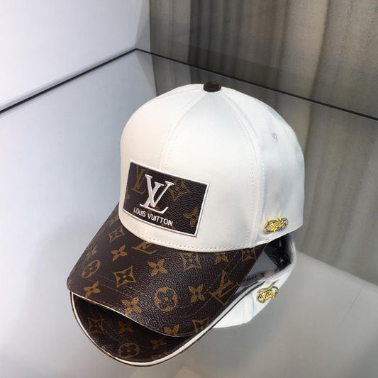 Tunde Store Louis Vuitton Elegant White & Brown Cap for Men | Men Cap's