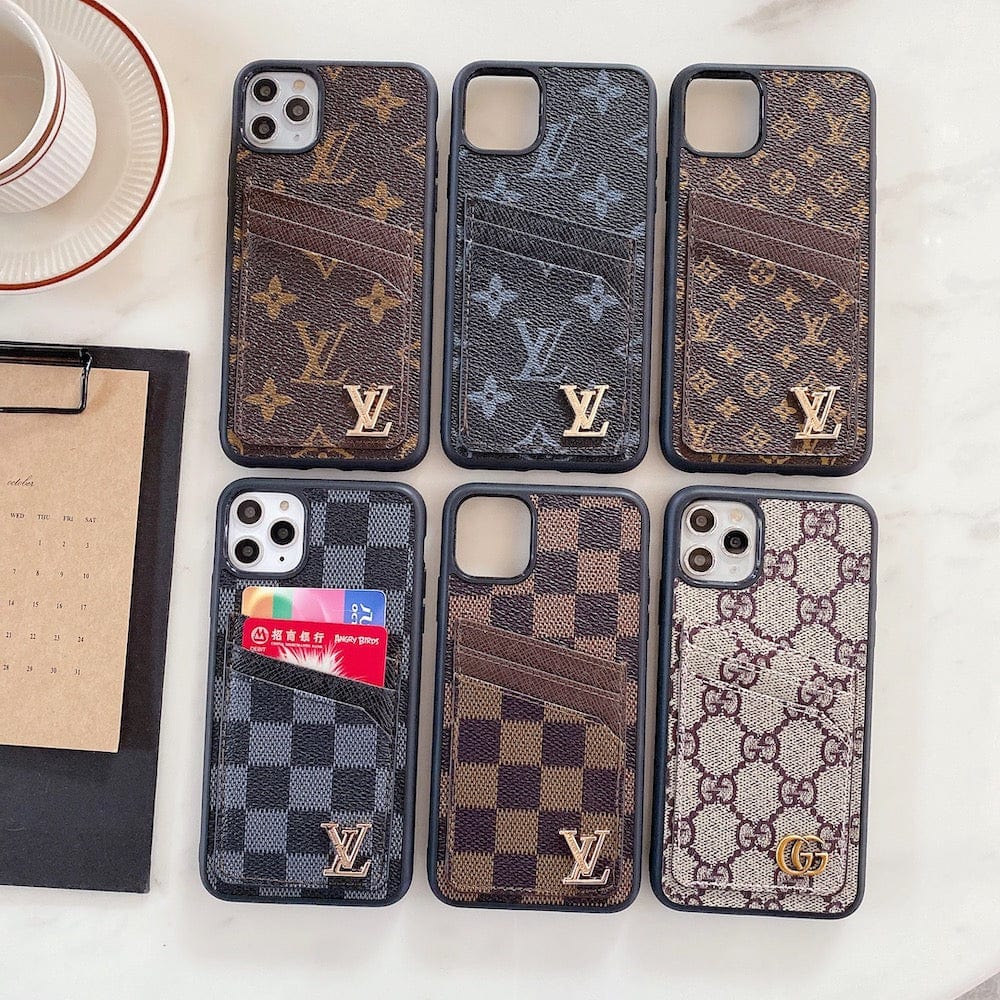Tunde Store Louis Vuitton & Gucci iPhone Case Collection - Famous Patterns with Integrated Wallet