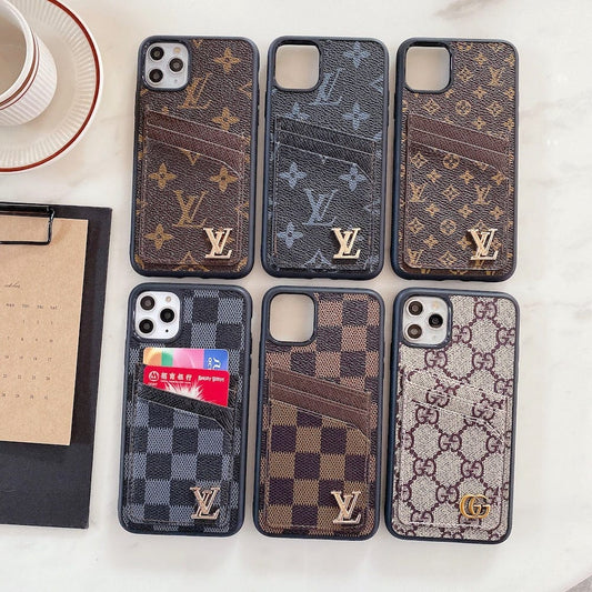 Tunde Store Louis Vuitton & Gucci iPhone Case Collection - Famous Patterns with Integrated Wallet
