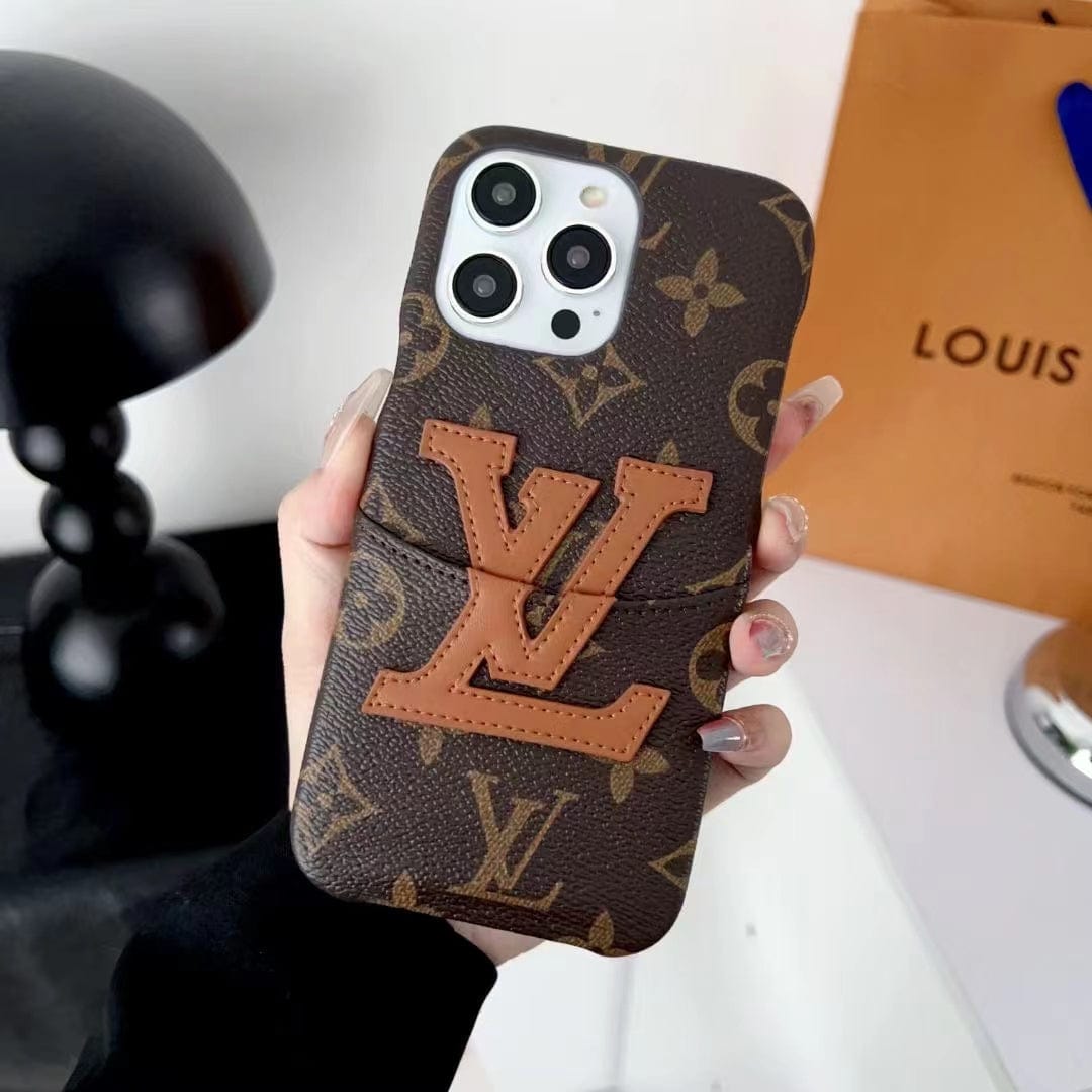 Tunde Store Louis Vuitton iPhone 15 Card Holder Case | Embrace Practical Elegance