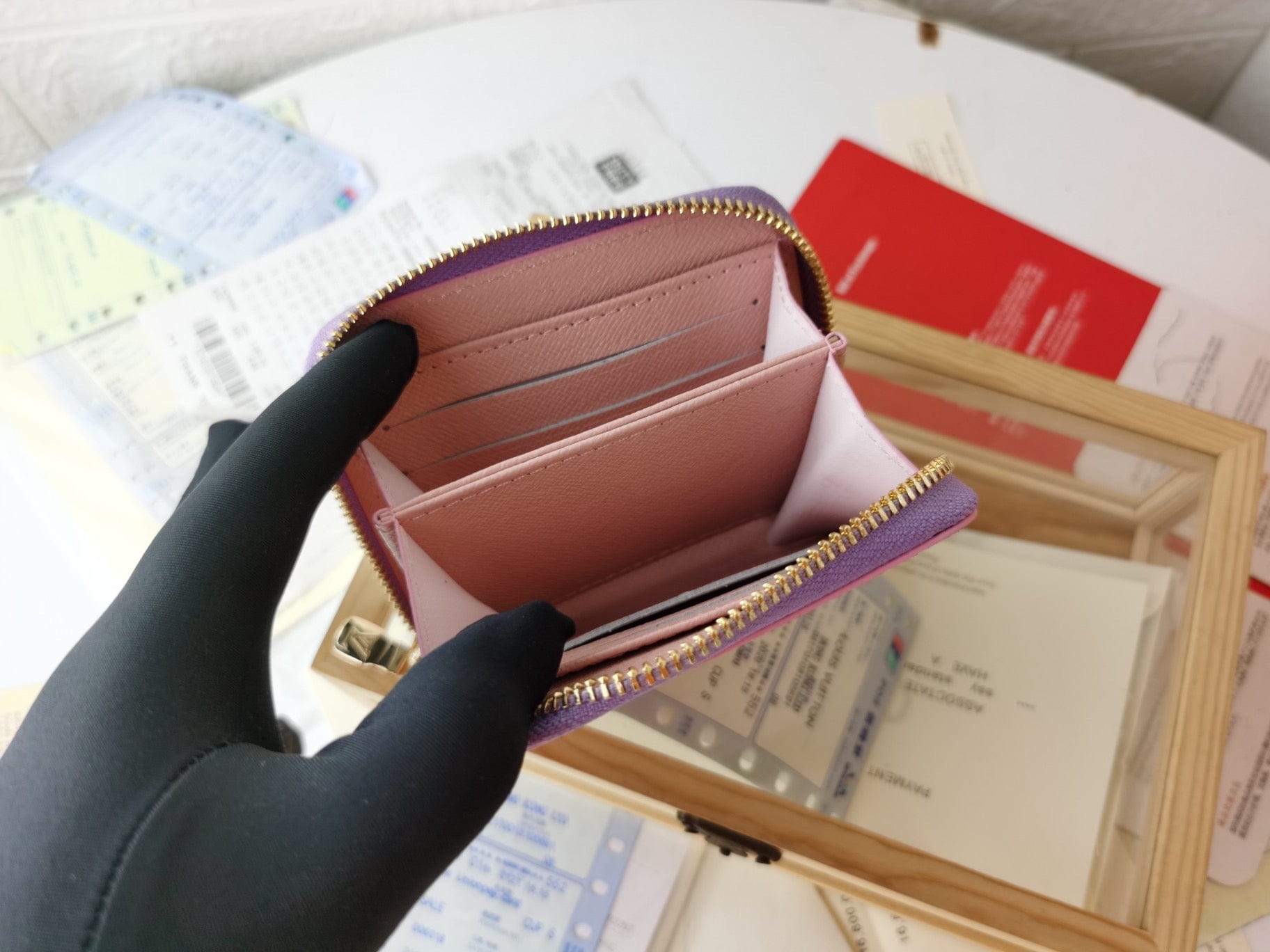 Tunde Store Louis Vuitton Leather Wallet With Zipper