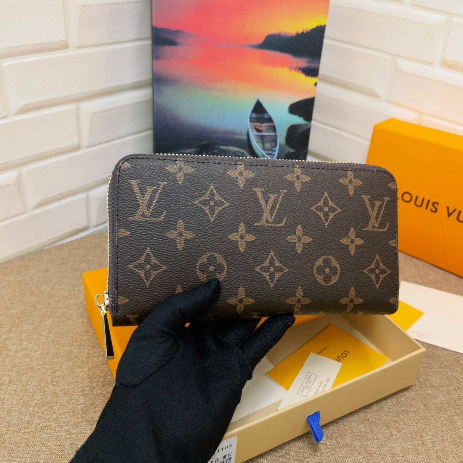 Tunde Store Louis Vuitton Leather Zipper Wallet