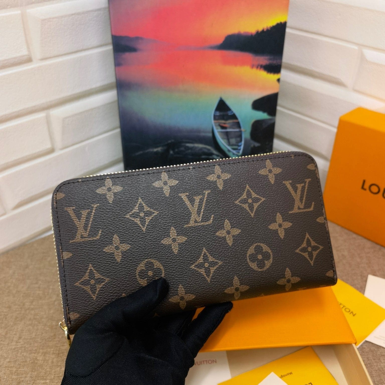 Tunde Store Louis Vuitton Leather Zipper Wallet