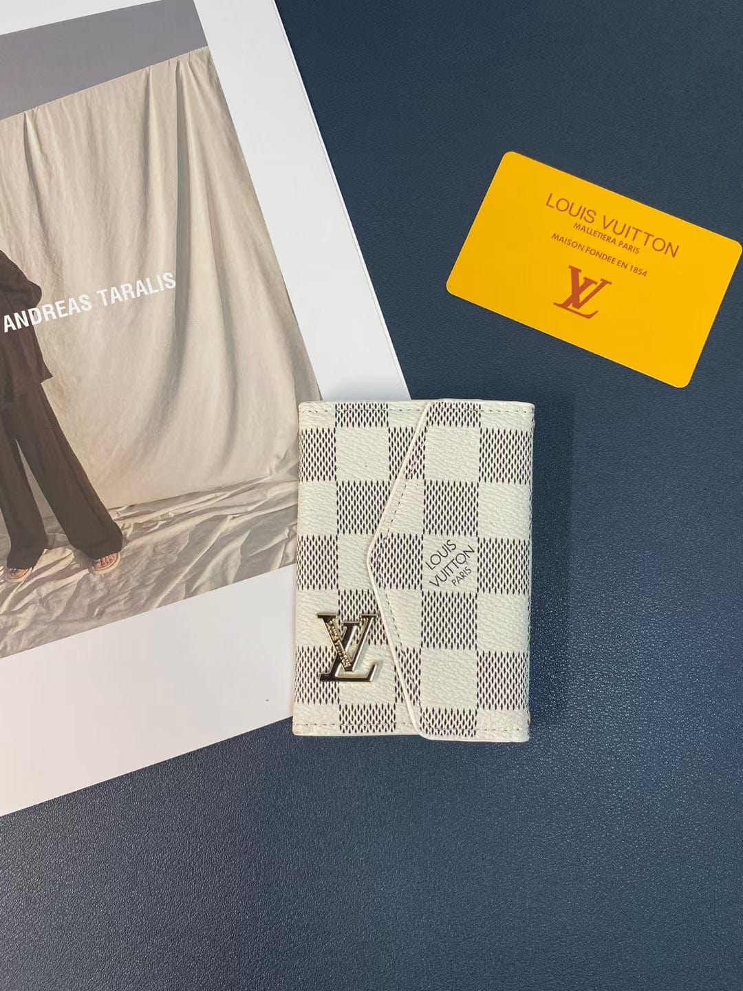 Tunde Store Louis Vuitton Monogram and Checkered Credit Card Holders wallet with LV Logo