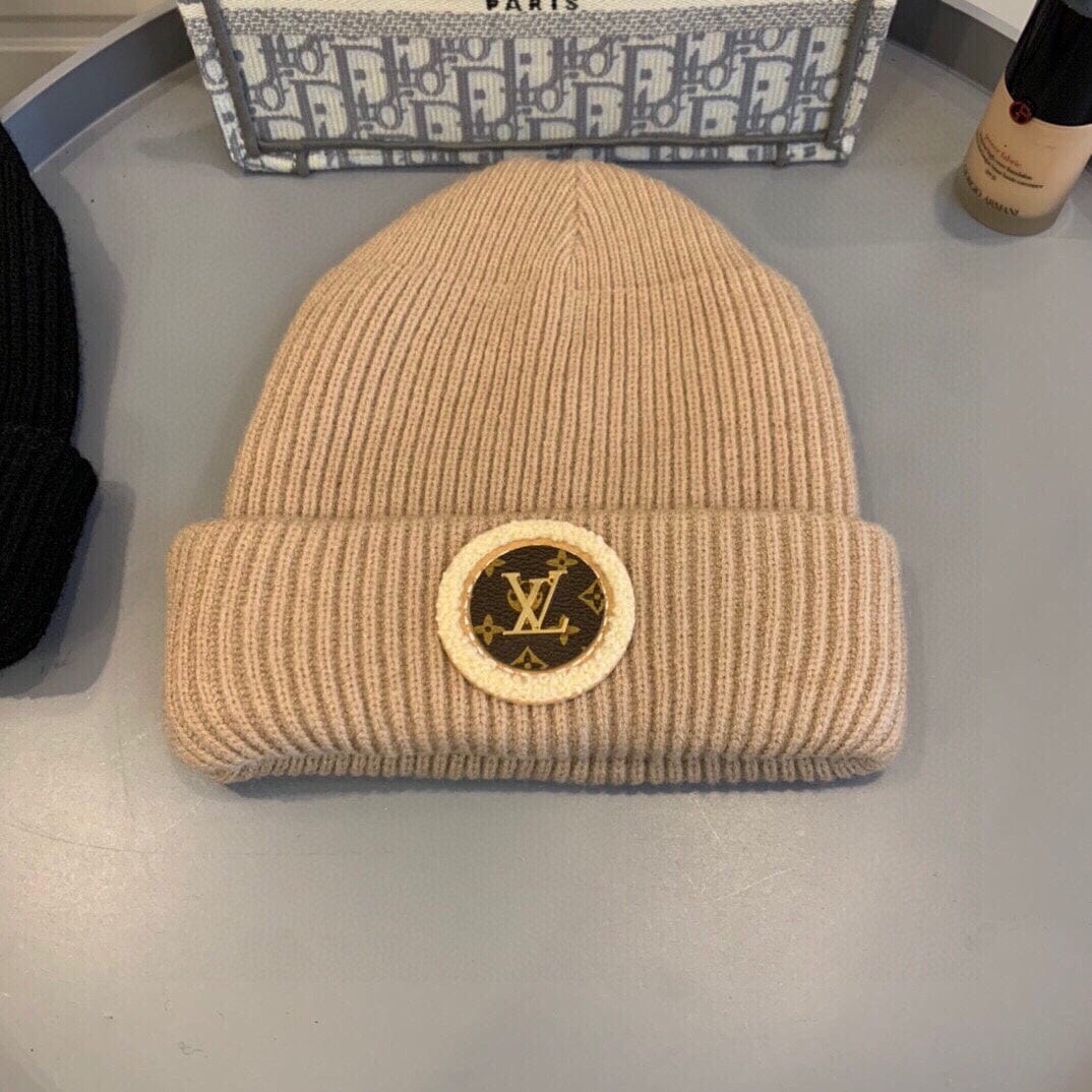 Tunde Store Louis Vuitton Monogram Beige Wool Beanie