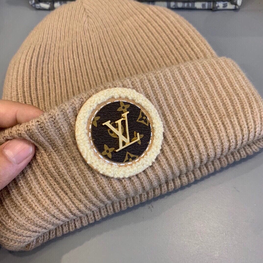 Tunde Store Louis Vuitton Monogram Beige Wool Beanie