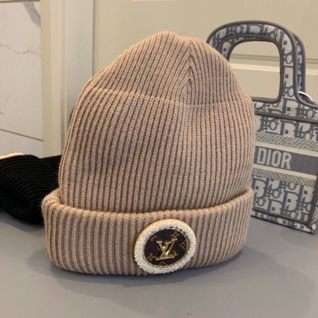 Tunde Store Louis Vuitton Monogram Beige Wool Beanie