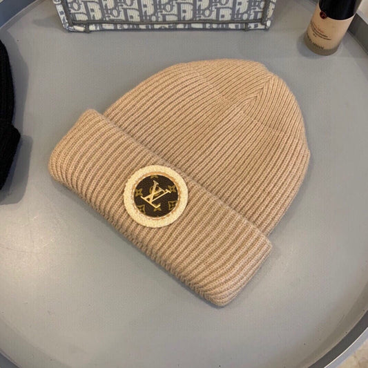 Tunde Store Louis Vuitton Monogram Beige Wool Beanie
