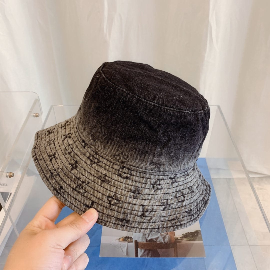 Tunde Store Louis Vuitton Monogram Black Denim Bucket Hat
